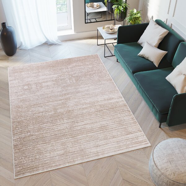 Makro Abra Moderní kusový koberec COMO PS01A Proužky béžový Rozměr: 120x170 cm