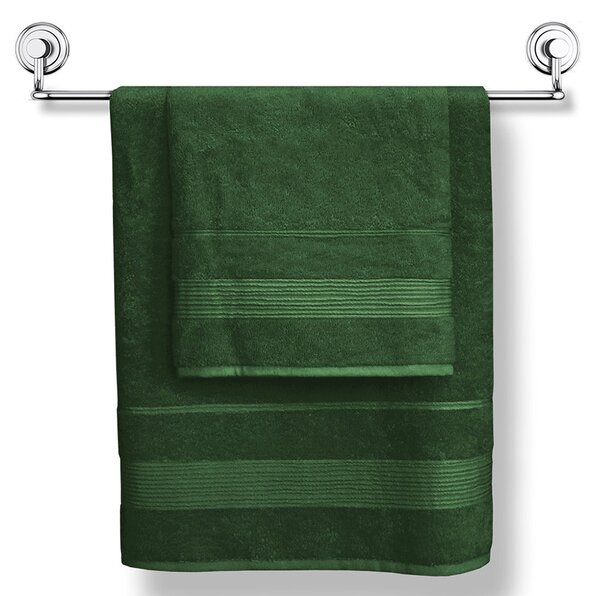 Bambusový ručník Moreno tmavězelený zelená 50x90 cm
