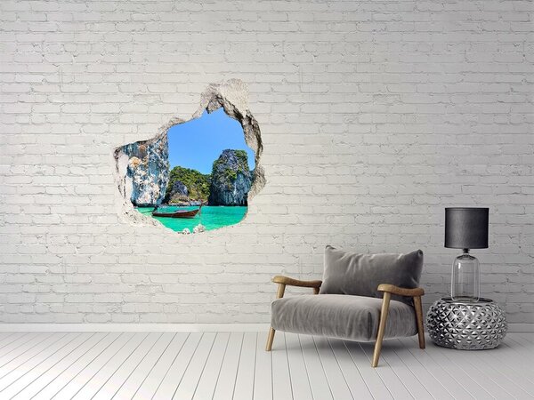 Nálepka fototapeta 3D výhled Loďky Thajsko nd-p-66910286