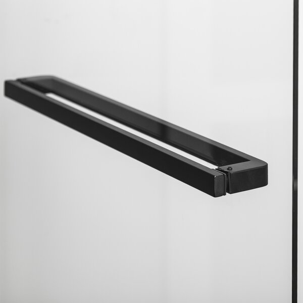 Novoterm Čtvercový sprchový kout NV-Heidi BL SQ 80x80 černá/transparent - bez vaničky