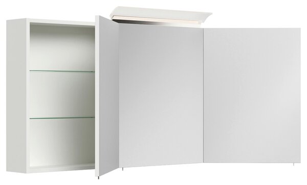 ZRCADLOVÁ SKŘÍŇKA, vysoce lesklá bílá, 140/62/17 cm MID.YOU - Koupelnové série, Online Only