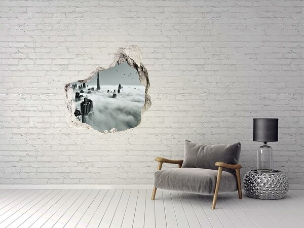 Fototapeta díra na zeď 3D Mlha nad Dubajem nd-p-67144180