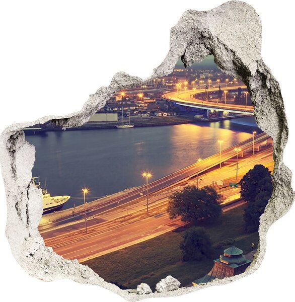 Fototapeta díra na zeď 3D Štětín Polsko nd-p-67200448