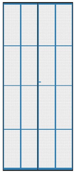 Síť proti hmyzu dveře 100x212 cm černá