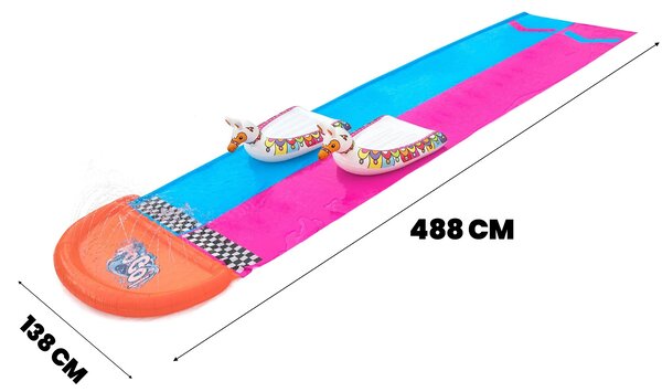 Bestway Dvojitá vodní skluzavka 52320 488x138 cm