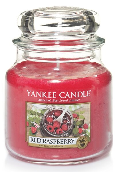 Yankee Candle svíčka Red Raspberry střední červená