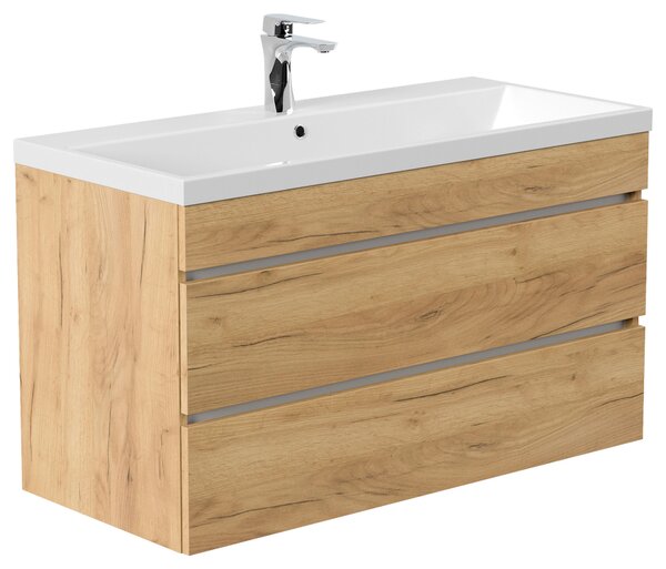 SKŘÍŇKA S UMYVADLEM, barvy dubu MID.YOU - Umyvadla se skříňkou, Online Only