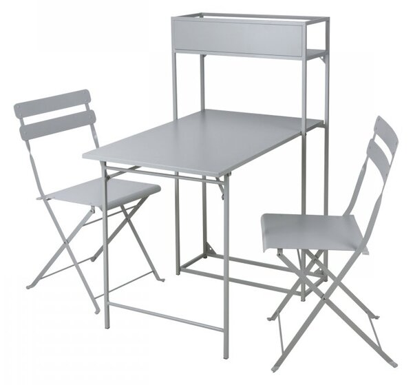 Zahradní set Naveran (šedá) (pro 2 osoby)
