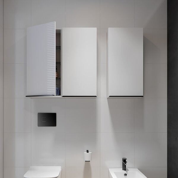 Cersanit Virgo skříňka 40x17.95x80 cm boční závěsná bílá S522-039