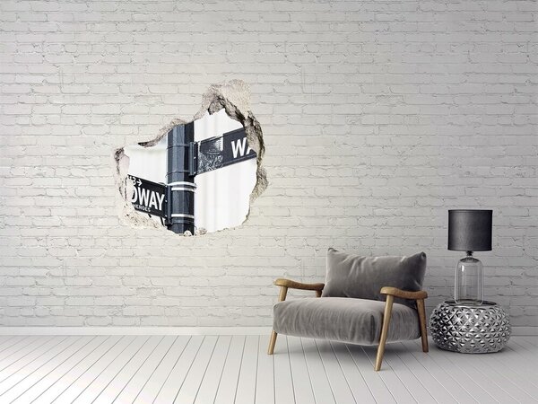 Fototapeta díra na zeď 3D Wall Stret značka nd-p-69248312