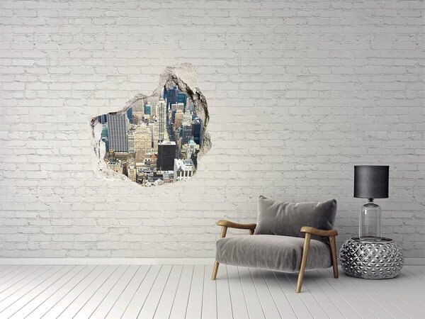 Fototapeta díra na zeď 3D Manhattan New York nd-p-70294743
