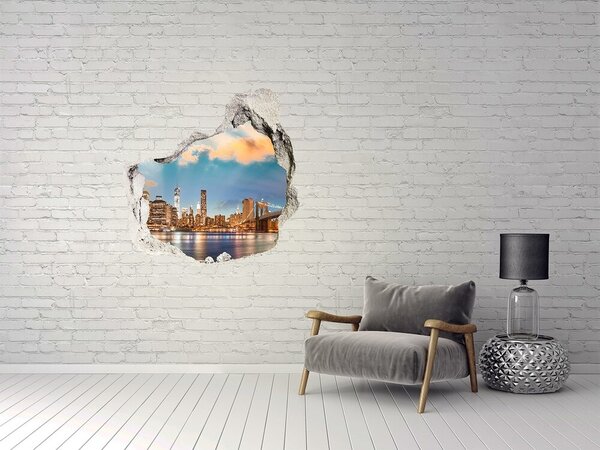 Fototapeta díra na zeď 3D Brooklynský most nd-p-70496759