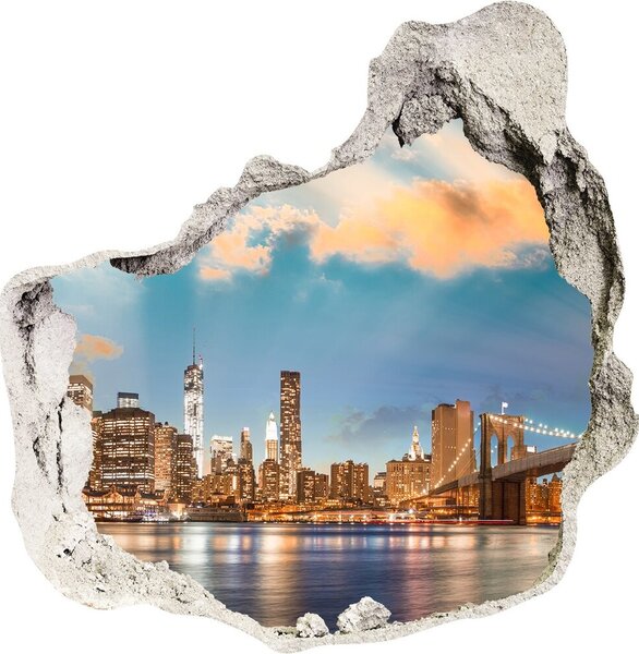 Fototapeta díra na zeď 3D Brooklynský most nd-p-70496759