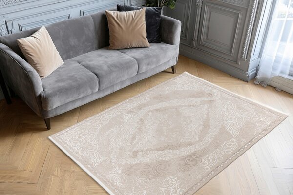 KOBEREC TKANÝ NA PLOCHO, 80/150 cm béžová Kayoom - Online Only koberce & rohožky, Online Only