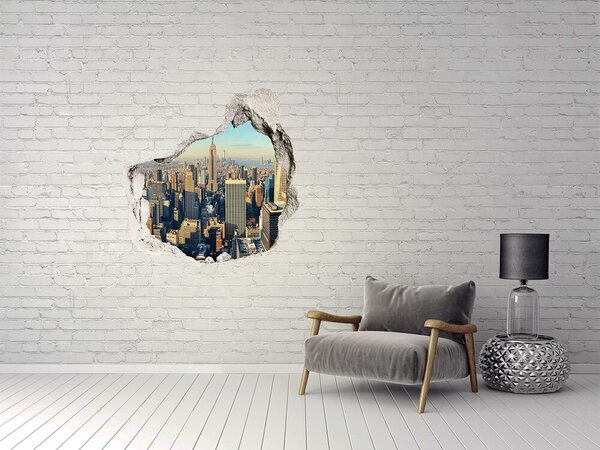 Fototapeta díra na zeď 3D Mrakodrapy nd-p-70679616