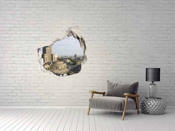 Fototapeta díra na zeď 3D Palác Kultury nd-p-70660154