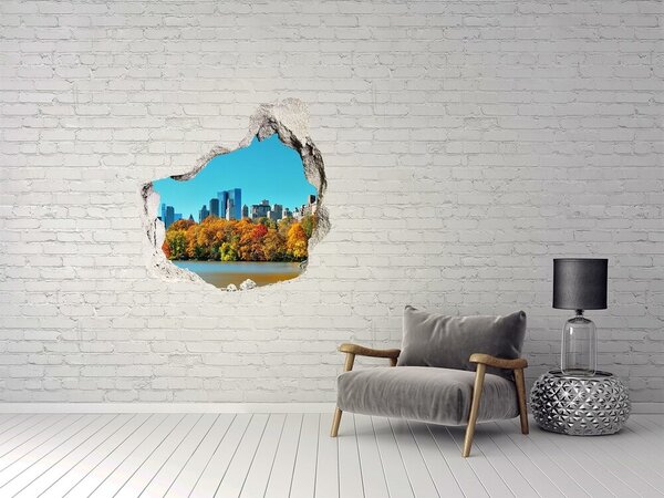 Fototapeta díra na zeď 3D New York podzim nd-p-70676089