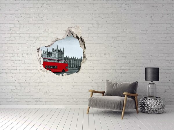 Fototapeta díra na zeď 3D Londýnský autobus nd-p-70683213