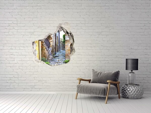 Fototapeta díra na zeď 3D Romantická ulička nd-p-71817995