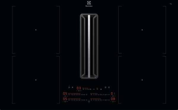 Electrolux Kombinace varné desky a odsavače 600 Bridge KCC84453CK