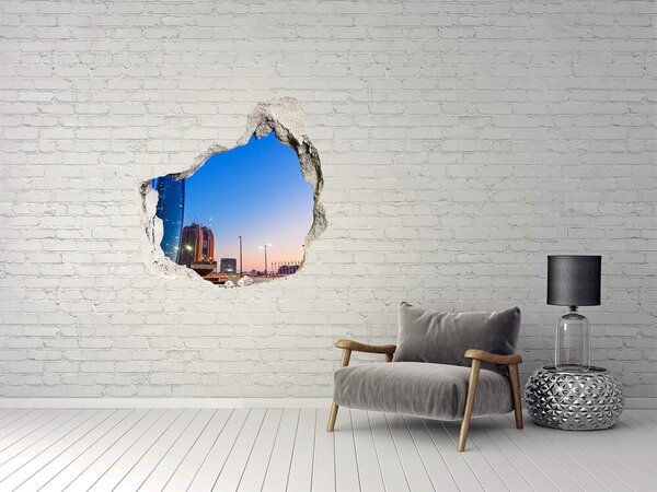 Fototapeta díra na zeď 3D Ulice Abu zabi nd-p-72365913