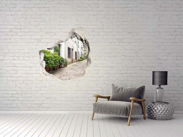 Fototapeta díra na zeď 3D Romantická ulička nd-p-71927605