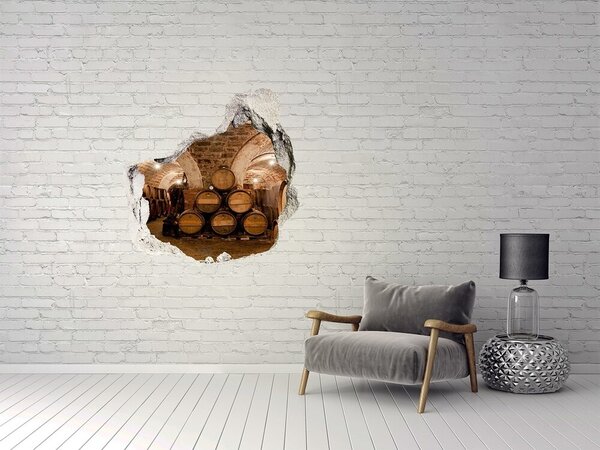 Fototapeta díra na zeď 3D Sudy vinice nd-p-72492080