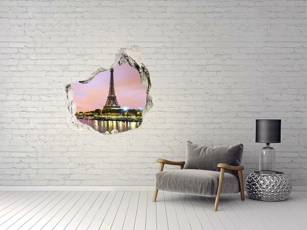 Fototapeta díra na zeď 3D Eiffelova věž Paříž nd-p-73567490
