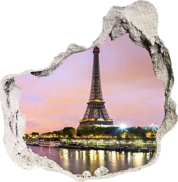 Fototapeta díra na zeď 3D Eiffelova věž Paříž nd-p-73567490