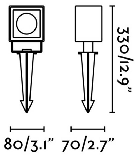 Faro Sobek LED sloupkové venkovní svítidlo IP65