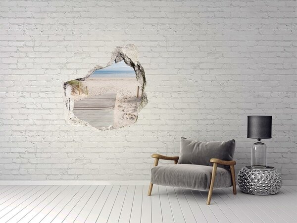 Nálepka fototapeta 3D výhled beton Pláž nd-p-74072546