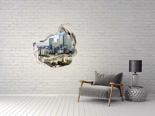 Fototapeta díra na zeď 3D Varšava Polsko nd-p-73940360