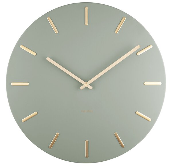 KARLSSON Nástěnné hodiny Charm tmavě zelená ∅ 45 cm