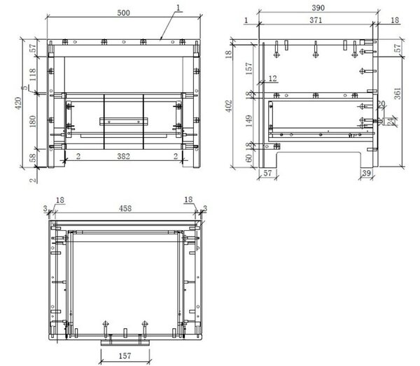 Bílý lakovaný noční stolek Vipack Erik 50 x 39 cm