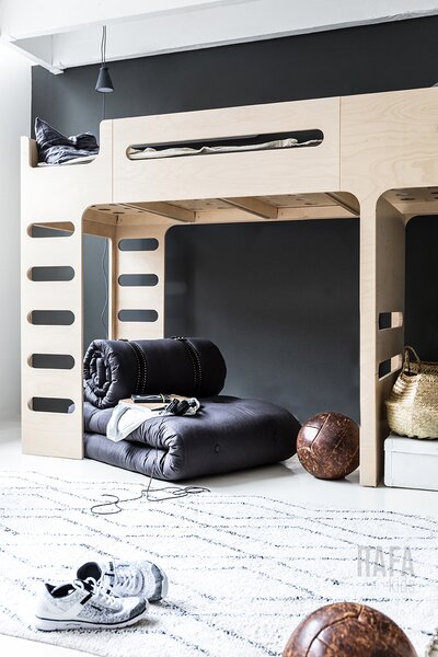 Postel / palanda F Bunk Bed "Natural" RAFA kids