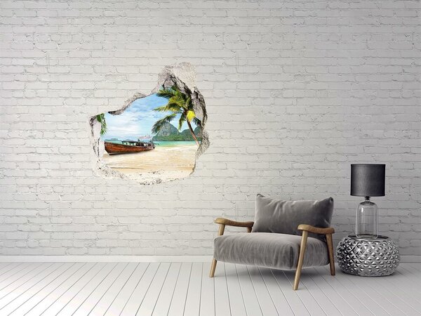 Nálepka fototapeta 3D výhled Palmy na pláži nd-p-74626078