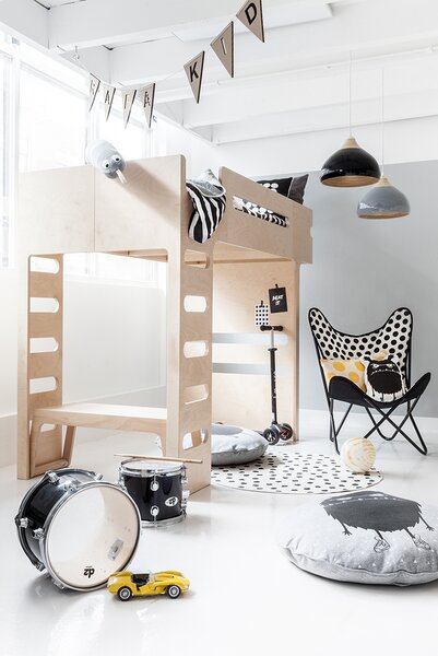 Postel / palanda F Bunk Bed "Natural" RAFA kids
