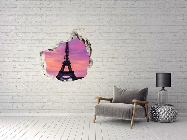 Fototapeta díra na zeď 3D Eiffelova věž Paříž nd-p-74472926
