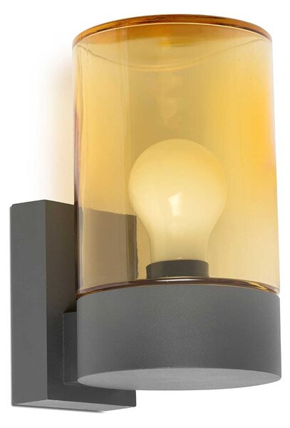 Faro Kila E27 nástěnné venkovní svítidlo IP65 Jantarová