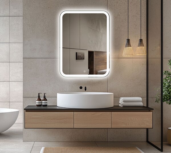 Venti Prima zrcadlo 50x70 cm obdélníkový s osvětlením 5905951180106