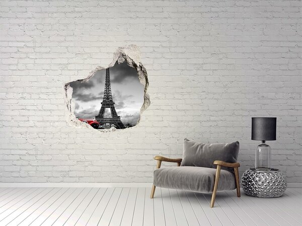 Fototapeta díra na zeď 3D Eiffelova věž Paříž nd-p-76327230