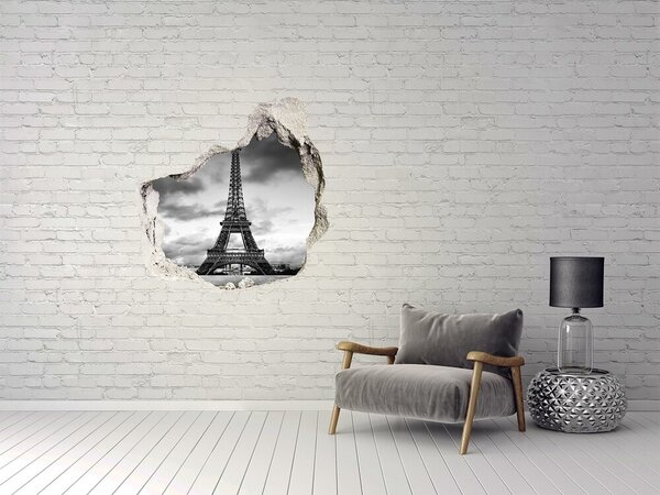 Fototapeta díra na zeď 3D Eiffelova věž Paříž nd-p-76327213