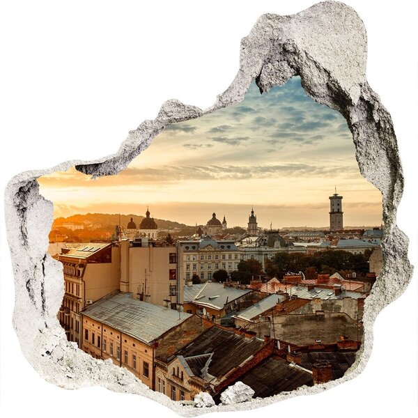 Fototapeta díra na zeď 3D Východ slunce Lvov nd-p-76218229