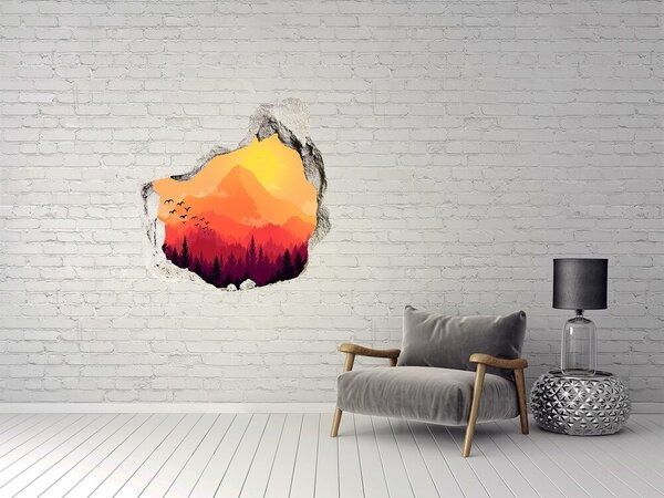 Nálepka fototapeta 3D výhled Horská krajina nd-p-76654160