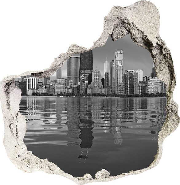 Fototapeta díra na zeď 3D nálepka Chicago nd-p-77638658