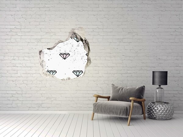 Fototapeta díra na zeď Diamanty nd-p-77866968
