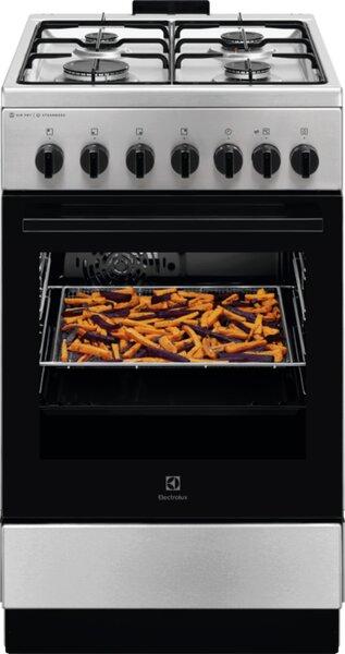 Electrolux Plynový sporák s parní funkcí SteamBake AirFry LKK560010X