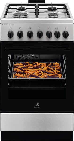 Electrolux Plynový sporák s parní funkcí SteamBake AirFry LKK560010X