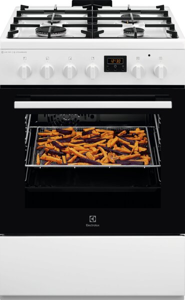 Electrolux Plynový sporák s parní funkcí SteamBake LKK660220W