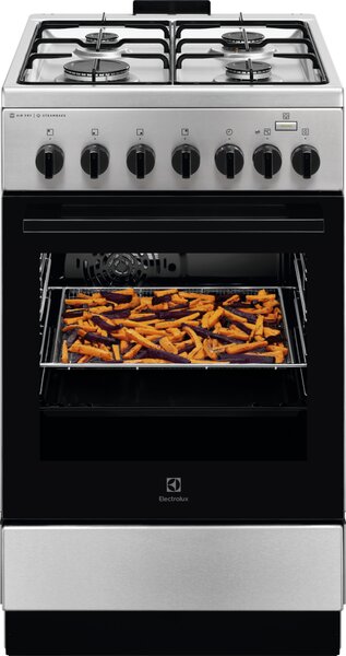 Electrolux Plynový sporák s parní funkcí SteamBake AirFry LKK560010X
